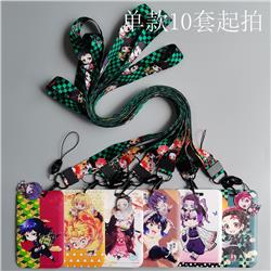 demon slayer kimets anime lanyard phonestrap7*11cm price for 10 pcs