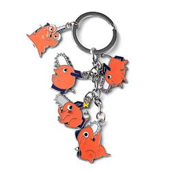 chainsaw man anime keychain