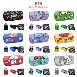 BTS anime pencil bag 20*9*6.5cm