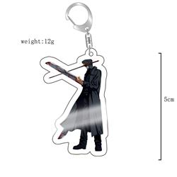 chainsaw man anime keychain