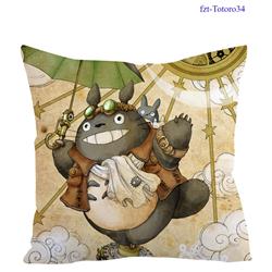 TOTORO anime square full-color pillow cushion 45*45cm