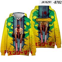 chainsaw man anime hoodie