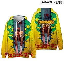 chainsaw man anime hoodie