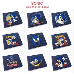 Sonic anime wallet 11.5*10*1.5cm