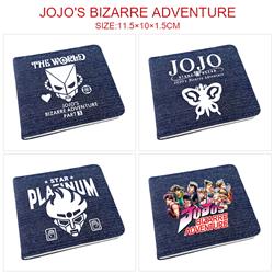 JoJos Bizarre Adventure anime wallet 11.5*10*1.5cm