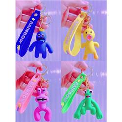 rainbow friends anime keychain