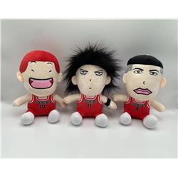 Slam dunk anime plush doll 18cm 3pcs a set