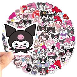 Kuromi anime waterproof stickers (100pcs a set)