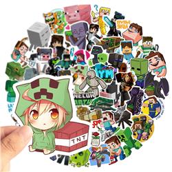 Minecraft anime waterproof stickers (100pcs a set)