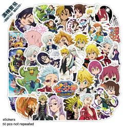 seven deadly sins anime waterproof stickers (50pcs a set)