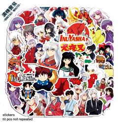 Inuyasha anime waterproof stickers (50pcs a set)