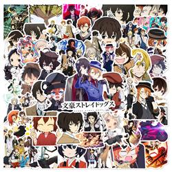 Bungo Stray Dogs anime waterproof stickers (50pcs a set)