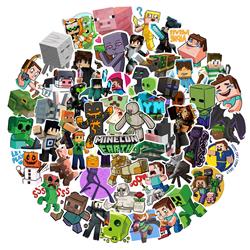 Minecraft anime waterproof stickers (100pcs a set)