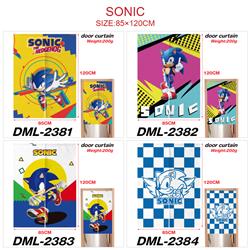 Sonic anime door curtain 85*120cm