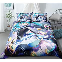 Hatsune Miku anime bed sheet set 200*220cm