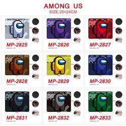 among us anime Mouse pad 20*24cm price for a set of 5 pcs