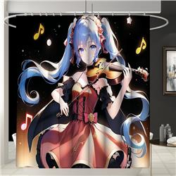 Hatsune Miku anime shower curtain 150*200cm