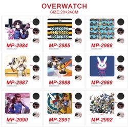 Overwatch anime Mouse pad 20*24cm price for a set of 5 pcs