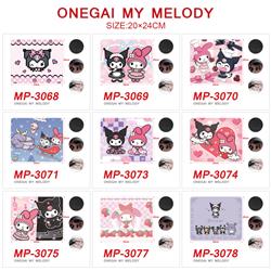 Kuromi anime Mouse pad 20*24cm price for a set of 5 pcs