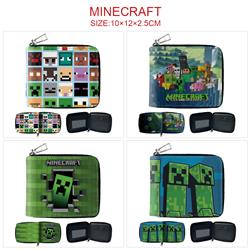 Minecraft anime wallet 10*12*2.5cm