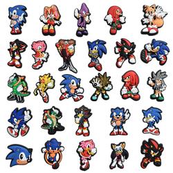 Sonic anime rubber shoe sticker price for 100pcs