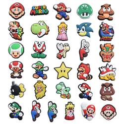 super Mario anime rubber shoe sticker price for 100pcs