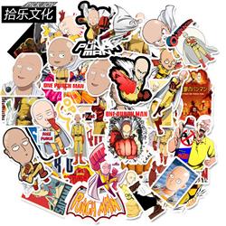 One Punch Man anime waterproof stickers (49pcs a set)