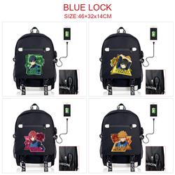 Blue Lock anime Backpack bag 46*32*14cm