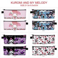 Kuromi anime pencil bag 21.5*10.5*3cm