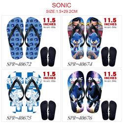 Sonic anime flip flops shoes slippers a pair