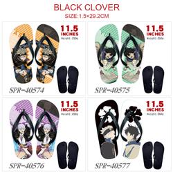 Black Clover anime flip flops shoes slippers a pair