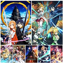 sword art online anime painting 30x40cm(12x16inches)