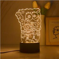 Spongbob anime 7 colours LED light