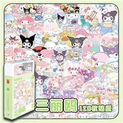 Kuromi anime Sticker small gift box 120 pcs a set