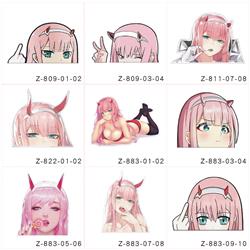 Darling In The Franxx anime car sticker