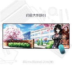 Date A Live anime mouse pad 80*30cm