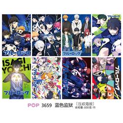 Blue Lock anime  poster price for a set of 8 pcs