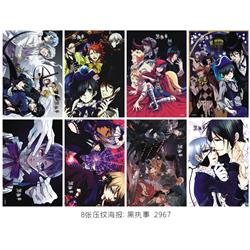 Kuroshitsuji anime poster price for a set of 8 pcs