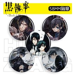 Kuroshitsuji anime badge 58mm