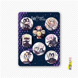 Fate anime badge 32mm 8 pcs a set