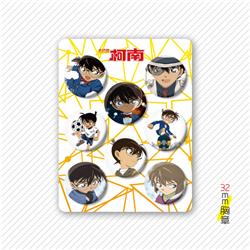 Detective Conan anime badge 32mm 8 pcs a set