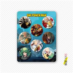One Punch Man anime badge 32mm 8 pcs a set