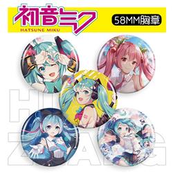 Hatsune Miku anime badge 58mm
