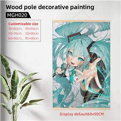 Hatsune Miku anime Wooden frame painting 60*90cm