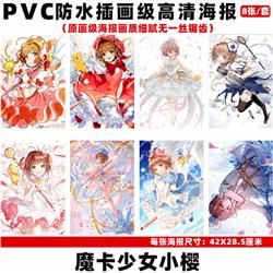 Card Captor Sakura anime wall poster price for a set of 8 pcs