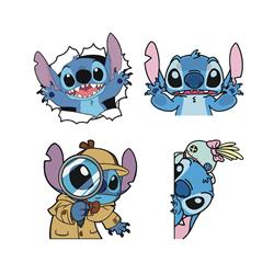 Stitch anime car sticker