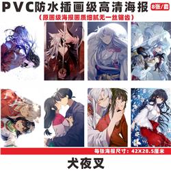 Inuyasha anime wall poster price for a set of 8 pcs