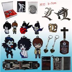 Death Note anime Necklace+Bracelet  15 pcs a set