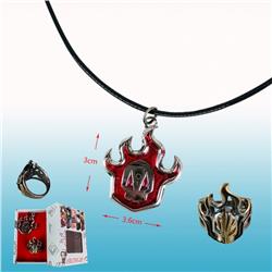 Bleach anime necklace+ring