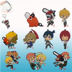 chainsaw man anime keychain